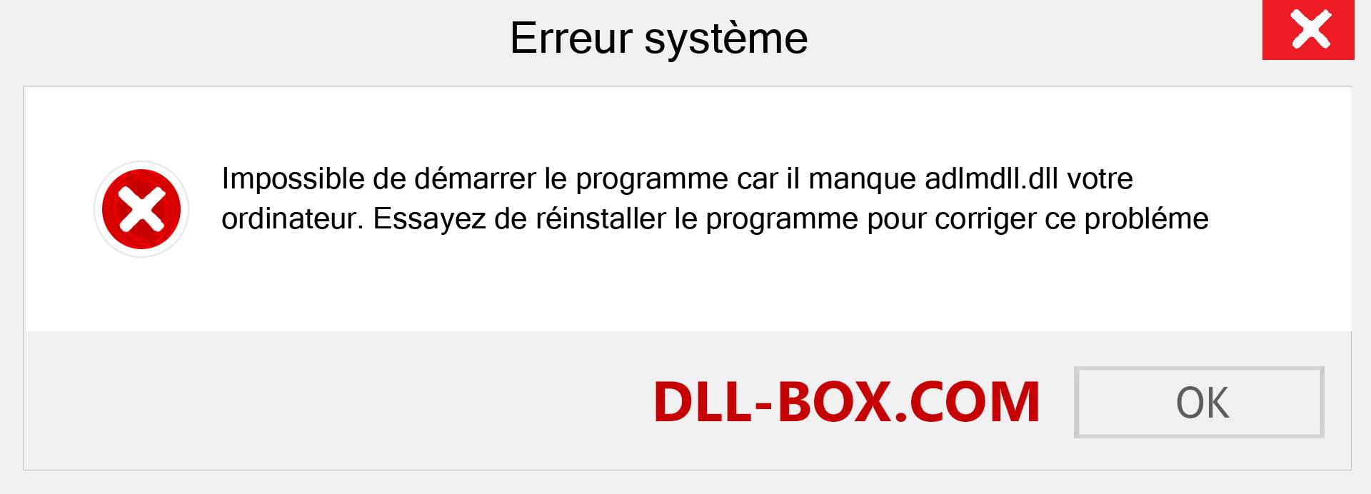 Le fichier adlmdll.dll est manquant ?. Télécharger pour Windows 7, 8, 10 - Correction de l'erreur manquante adlmdll dll sur Windows, photos, images